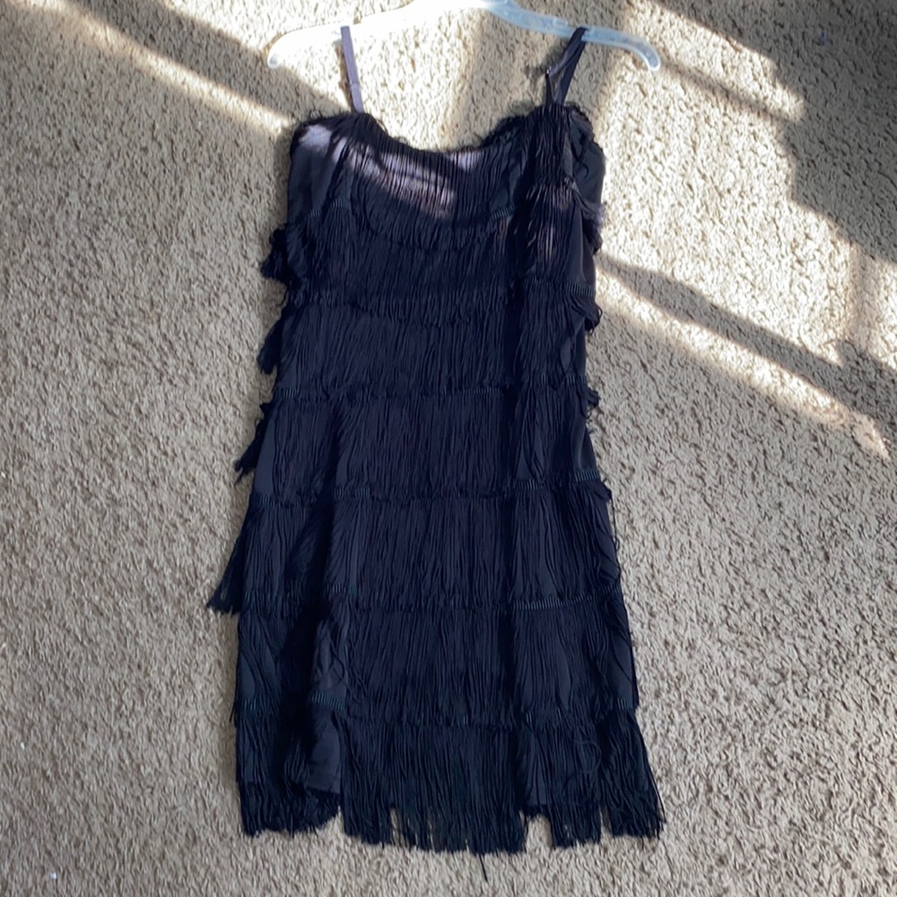 Black Fringe Dress
